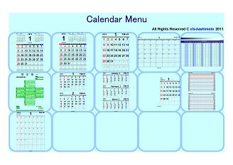 Calendar Menu