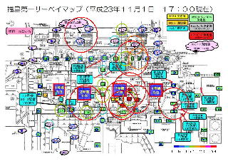 福島第一原子力発電所サーベイマップ